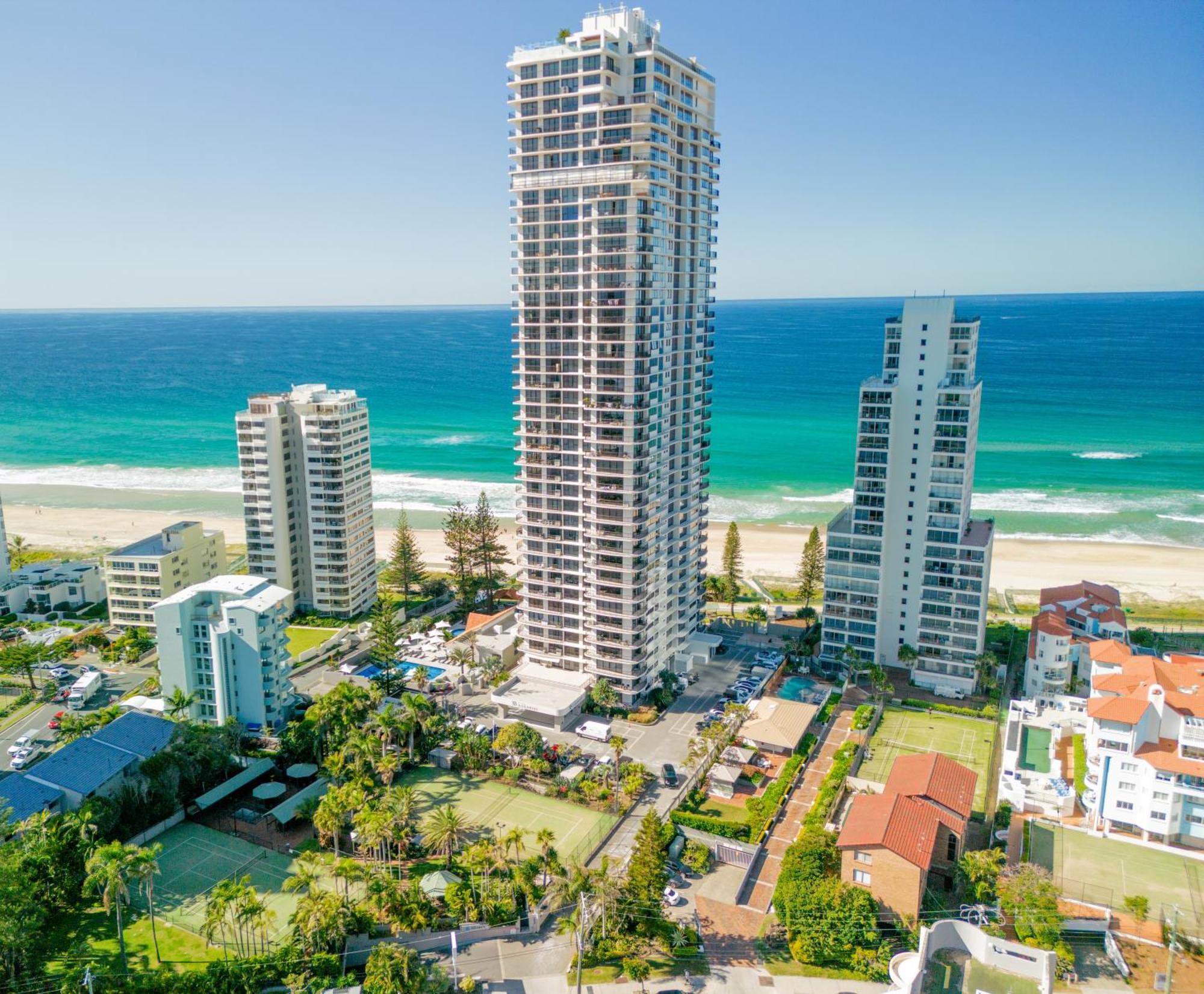 Surfers Aquarius On The Beach Aparthotel Gold Coast Exterior photo